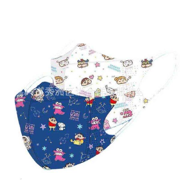 

three dimensional mask disposable three-layer cartoon l crayon small urine printing lovely thin breathable summer proof