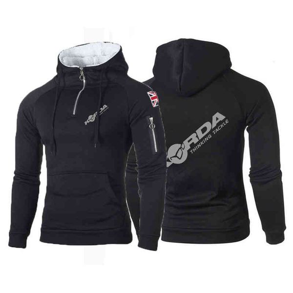 

korda inspiration - men's hoodie, cotton fishing suit, street sweatshirt, spring and autumn new in 2021, Black