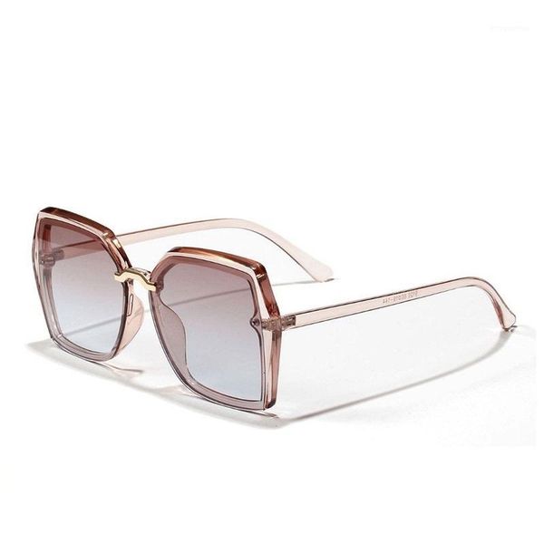 

vintage oversize sunglasses women brand designer square sun glasses gradient shades for female men retro polygon eyewear uv4001, White;black