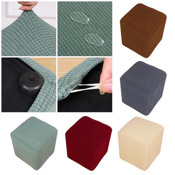 

chair covers ottoman cover footrest footstool protector elastic furniture removable slipcover dust-proof