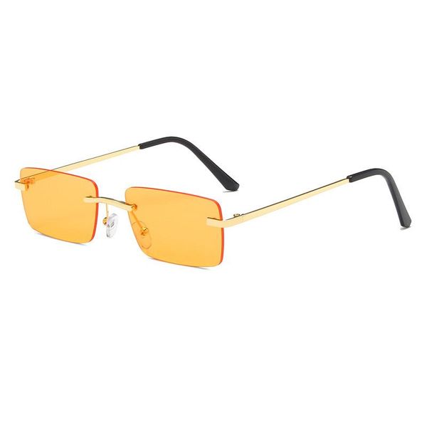 

sunglasses rectangle rimless women beauty no border glasses shades, White;black