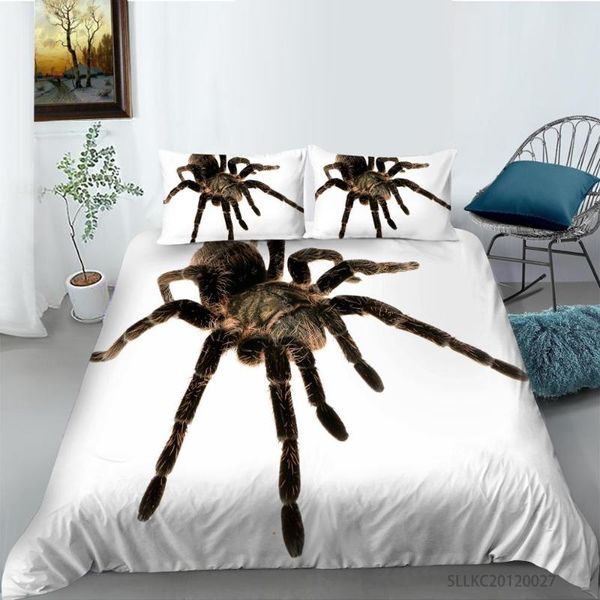 

3d cute printed spider bedding set  duvet cover bedclothes 2/3pcs home textiles luxury high quality