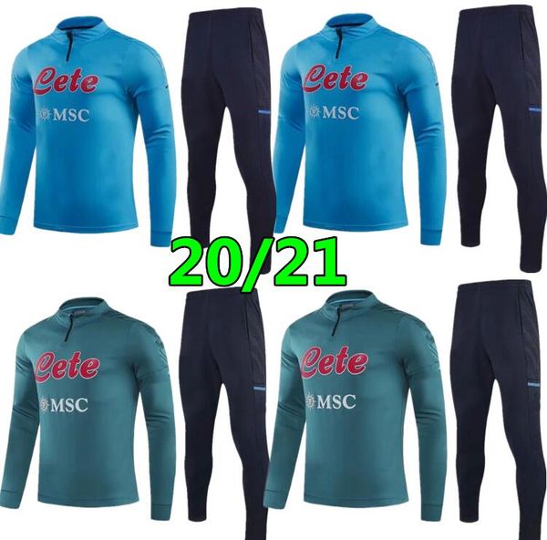 

2020 napoli survetement jacket training suit soccer tracksuits 2021 naples tracksuit football jacket tracksuit set, Black;yellow