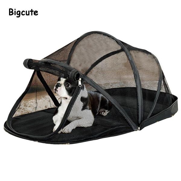 

portable dog house cage for small dogs crate cat net tent for cats outside kennel foldable pet puppy anti-mosquito net tents