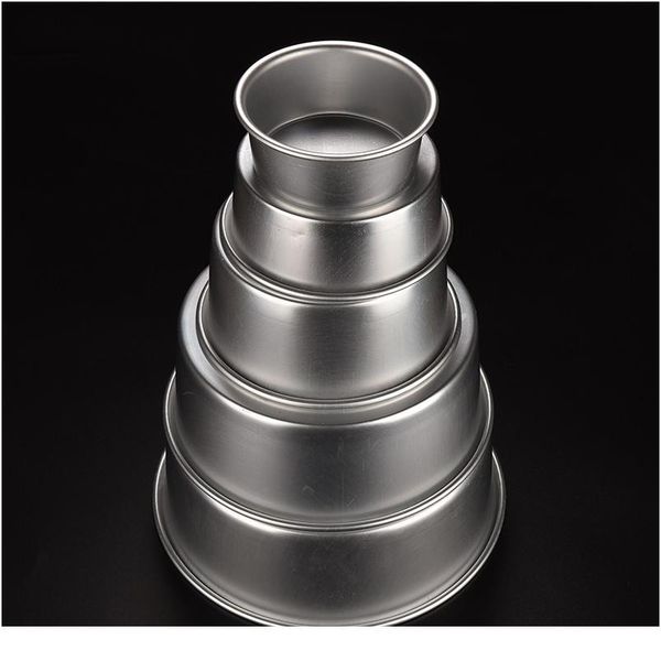 

4/5/6/8/9/10inch aluminum alloy nonstick round cake pan baking mould with removable bottom diy baking tools e2 jlllvf
