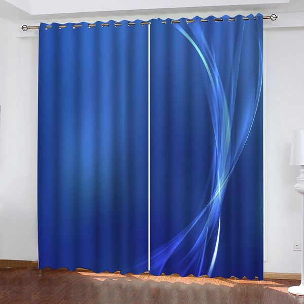 

european curtains p painted 3d curtain living room blur solid curtain art lines curtains decoration curtains