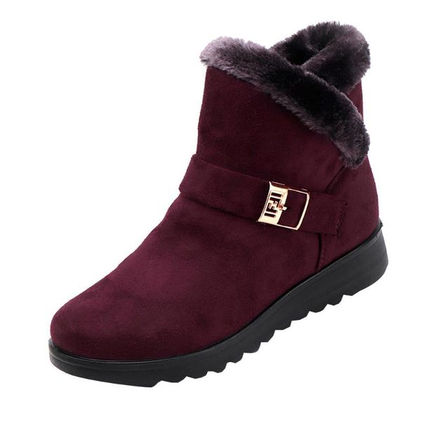 

вельхат высокопопущенные теплые плоские снежные ботинки с толстым скрабом женская зимняя мода лодыжки сапоги plush bowtie меховой замшевой о, Black