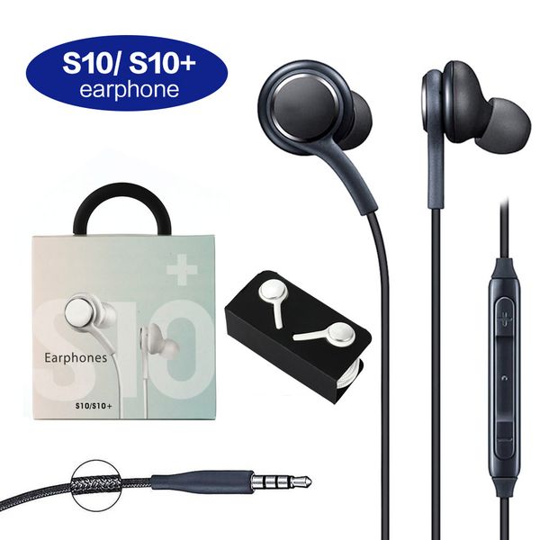 

s10 earphone headset for samsung galaxy s8 s9 s10 note 6 7 8 headphones bass headsets earbuds stereo sound headphone in box