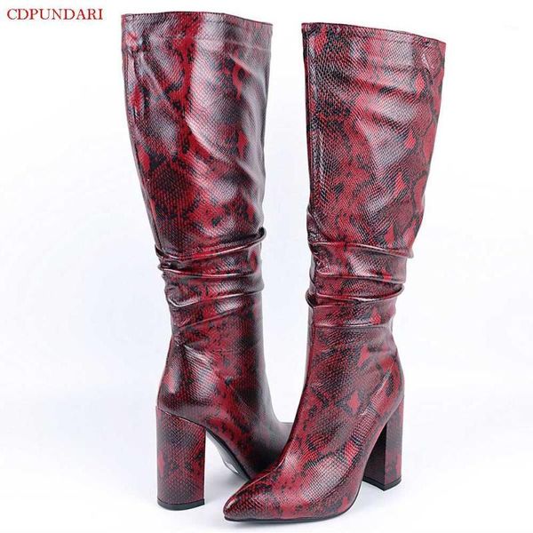 

boots pointed toe knee high women heels ladies autumn winter long botas invierno mujer1, Black
