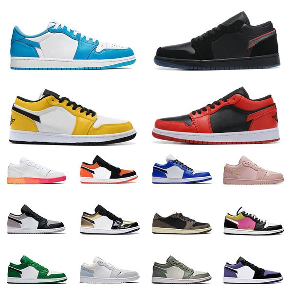 

new arrivals basketball shoes low 1 1s university gold unc shadow chicago midnight navy multicolor jumpman sports sneakers mens trianers