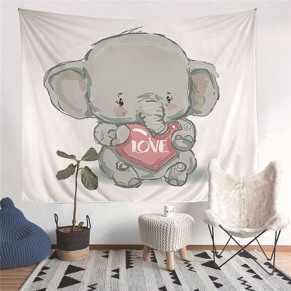 

elephant tapestry wall hanging aesthetic trippy hippie tapestries beach towel shawl throw sheet home decor