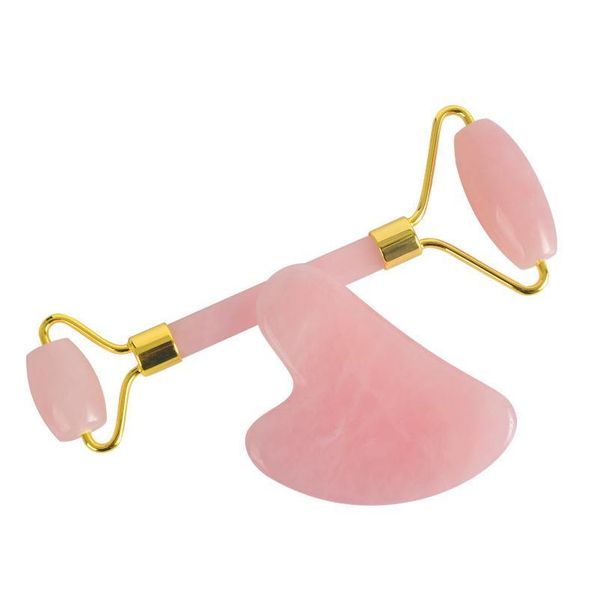 

100% natural jade guasha scraper face massage rollers rose quartz massage stick gouache scraper for facical foot massa jlldfb