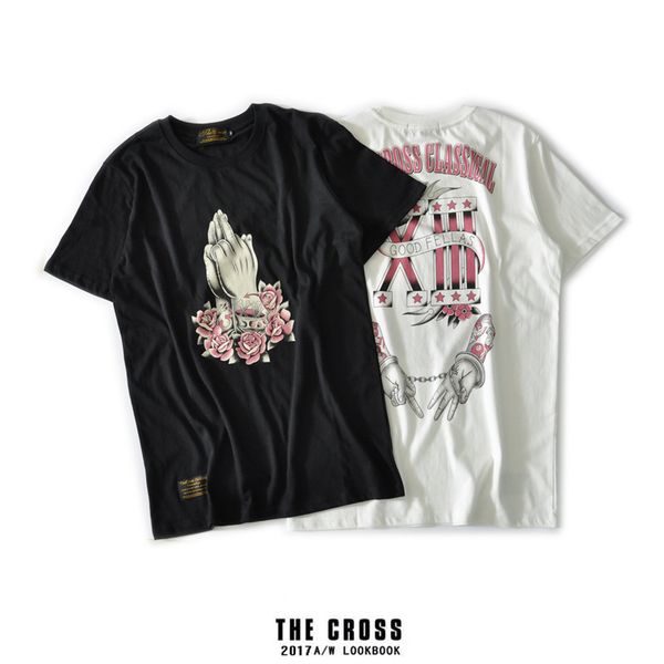 

2021 chinese fashion brand printt-shirt men's women's spring and summer new short-sleeved street wind cotton t-shirt 8e54, White;black