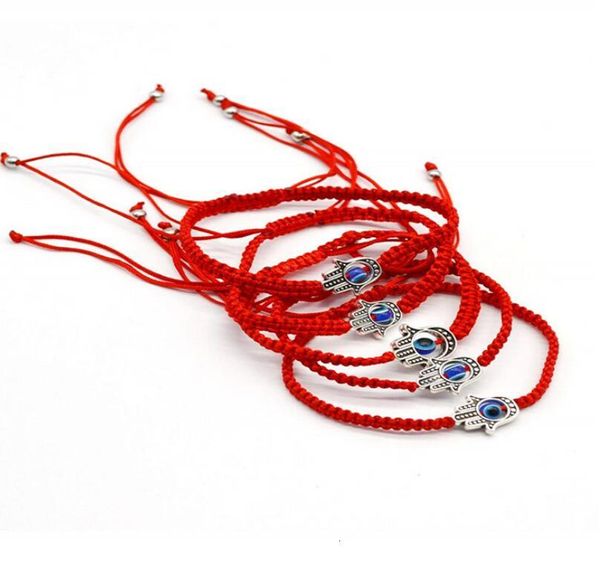 

eye braided rope charm red thread blue bring you lucky peaceful bracelets adjustable lengthps1504