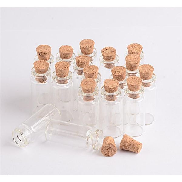 

100 pcs 1.4ml mini bayonet glass bottles with cork transparent wishing bottles dy 12x28x6 mm little glas jllnnm bdebag