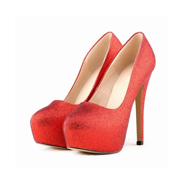 

summer 2020 concise toe-round plutonium leather bombs high heels ladies casual wedding shoes nlk-c0007 v334, Black