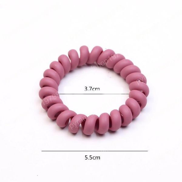 

telephone wire coil ties frosted hairbands elastic rope rubber ring ponytail holder for girls hair accessories