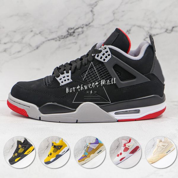 

high 4 mens basketball shoes university blue lightning 4s black cat fire red starfish white oreo diy wild things retro sports sneakers women