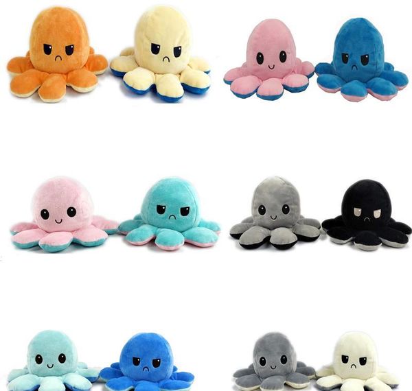 

doll reversible la228 главная плюшевые осьминоги осьминоги мягкие двухсторонние игрушки девочки 1 шт. дети кукла плюшевые симпатичные украше