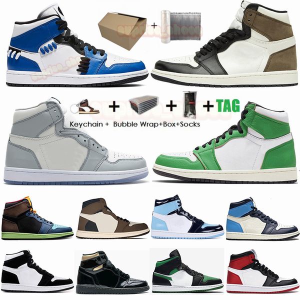 

size 36-47 jumpman 1 white shadow unc panda twist obsidian 1s mens basketball shoes dark mocha royal blue women trainers sn