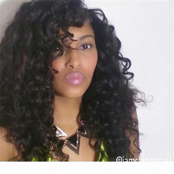 

lace front wig pre plucked with baby hair brazilian remy curly lace front human hair wigs for women, Black;brown