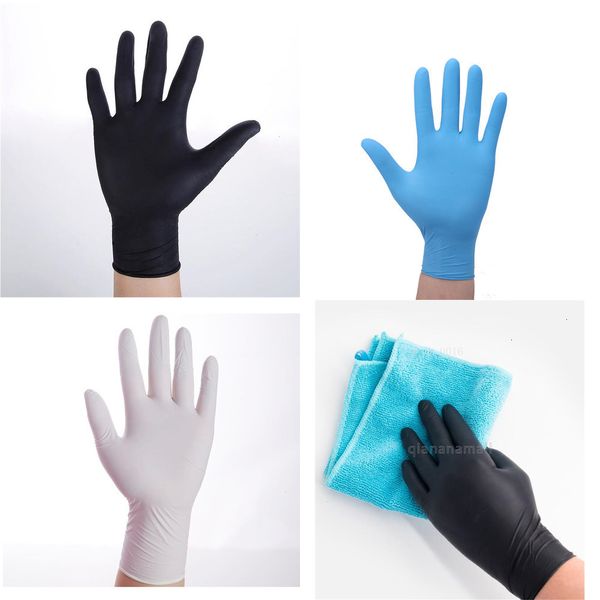 

latex certificate original nitrile acid disposable and oil alkali powder-rubber cleaning 100pcs gloves g8b6