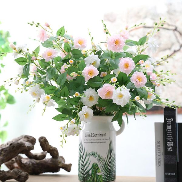 

decorative flowers & wreaths 7 forks real touch artificial rose silk wreath fake flower for wedding home decoration accessories valentines d