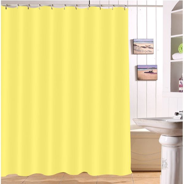 

lb 72 yellow shower curtains waterproof polyester print bathroom curtain screens fabric for girl kids women bathtub home decor