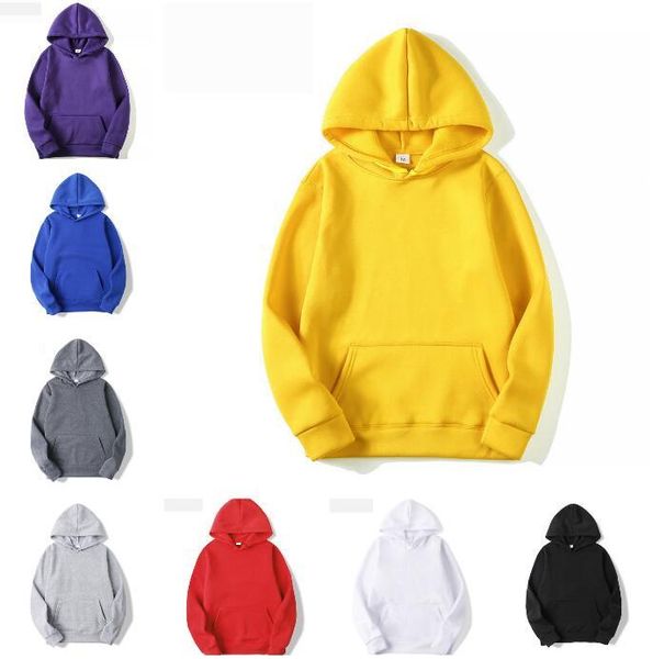

men's women hoodies sweatshirt fashion solid color sports street jogging men hoodies youth wild simple sweatshirt male, Black