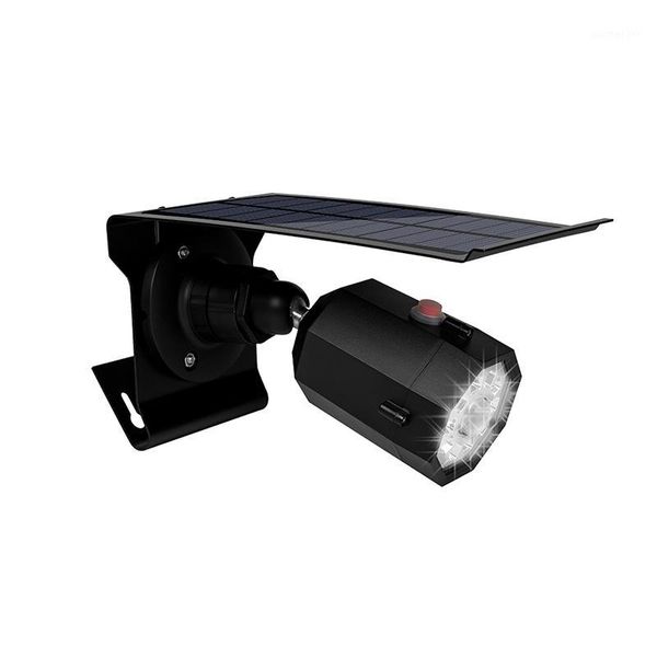 

abui-led solar light spotlight lamp waterproof ip65 solar simulation camera light induction for outdoor garden wall street1