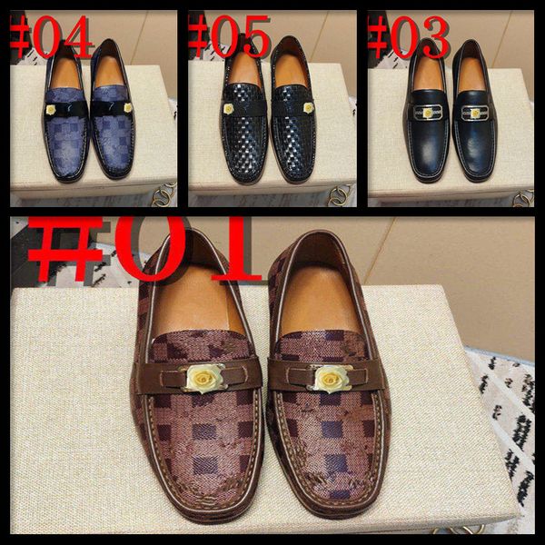 

autumn stylish men loafers black brown genuine leather print hand painted monk strap men's dress shoes wedding party