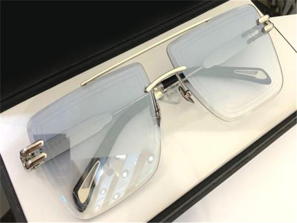 

luxury gwa the dusk ii mens glasses car fashion sunglasses metal temple more refined outdoor uv400 sunglasses frameless square concept f, White;black