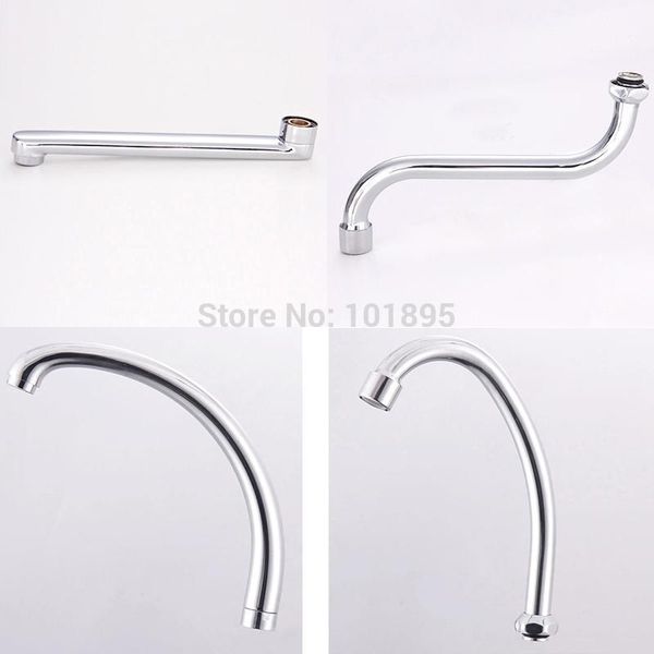 

metal material chrome plated kitchen faucet spout1
