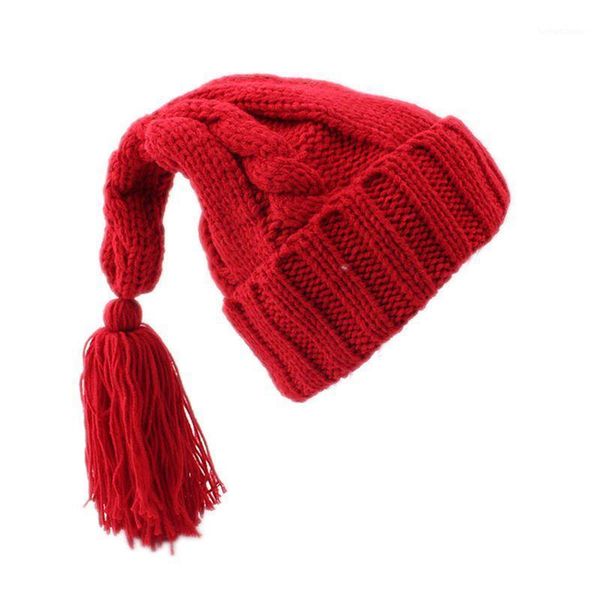 

hair accessories baby winter hat fashion warm long tassel children's knit solid girls boy hats for kids children cap 1-7 years1, Slivery;white