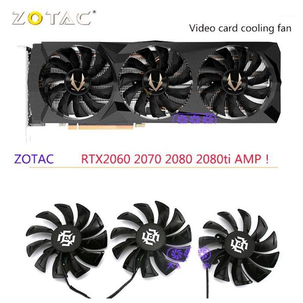 

3pcs/set ga92s2u dc12v 0.46a graphics card fans for zotac rtx 2080 2080ti amp gaming video card cooling as replacement1