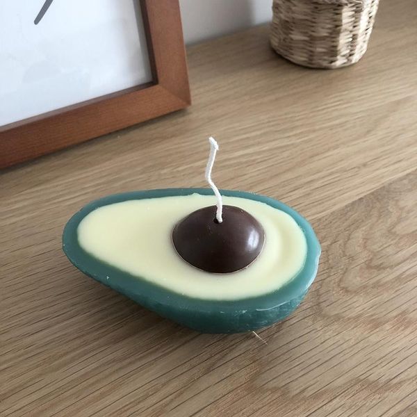 

форма авокадо в форме фруктов ароматная свеча на день святого валентина вечеринка поставляет рождественский подарок новорожденных фотографии