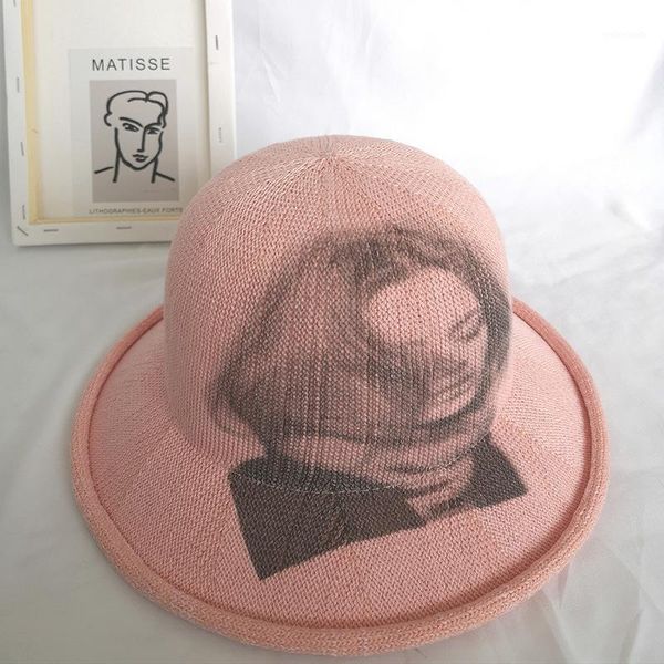 

wide brim hats korean version of the ladies hat creative outdoor sun fashion matching fisherman sun1, Blue;gray