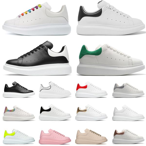 

2021 womens mens trainers reflective 3m white leather sneakers plate-forme vintage flat casual designers shoes suede sports sneakers, Black