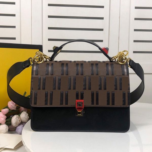 

genuine bag handbag bags high fashion open quality magnetic snap messenger flip color cowhide patchwork leather shipping letter sadch, Red;black
