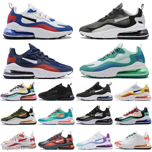 

bauhaus blue 270 react mens running shoes triple black white bred dusk purple oracle aqua 270s safari men women trainers sports sneakers