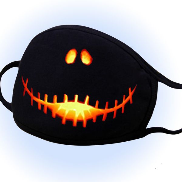 

designer halloween washable dustproof cotton reusable masks festival face personalized printing cycling mask 10atmlr