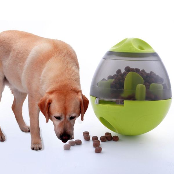 

fun pet dog toys tumbler leakage ball dog bite interactive iq toy puppy food game bowl pets supplies feeding tools