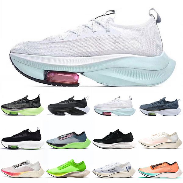 

zoom next% men women running shoes trainer sports sneakers lime blast triple black white outdoor athletic runners size 36-45, White;red