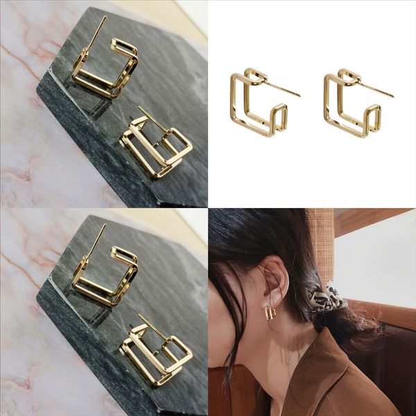 

ag0p round color earrings jewelry fashion silver crystal zircon drill ball clear rubber stud earring ser back earrings for women girls, Golden