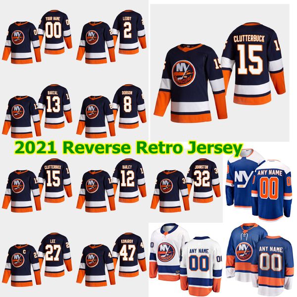 

new york islanders 2021 reverse retro hockey jersey 2 nick leddy jersey scott mayfield casey cizikas michael dal colle adam pelech custom, Black;red
