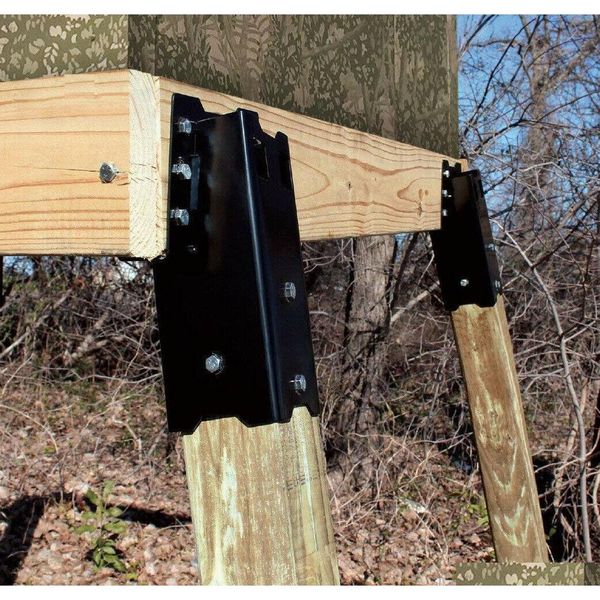 

hme 4 x 4 wood post elevated hunting blind steel post bracke qylfyv bbgargden