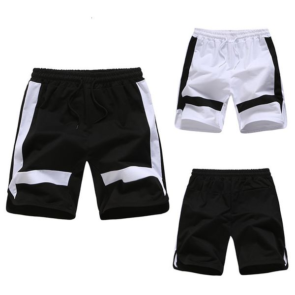 

2019 summer new men's fashion ribbon beach pants casual shorts, White;black