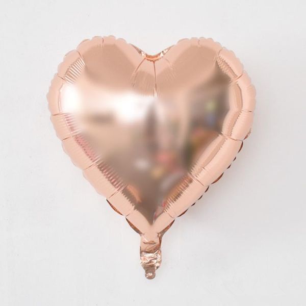 

new 18 inch rose gold star and heart aluminum balloon children's birthday party bride and groom wedding decoration foil balloons wmtree