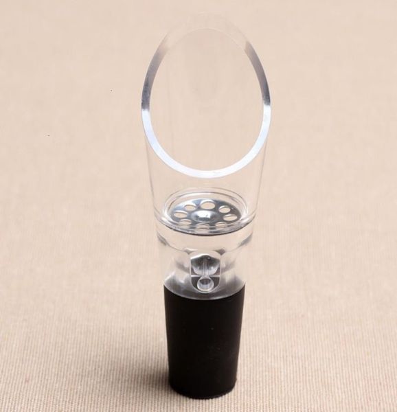 

factory price wine aerator with stainless steel strainer durable red wines pourers wide mouth design plastic spout decan