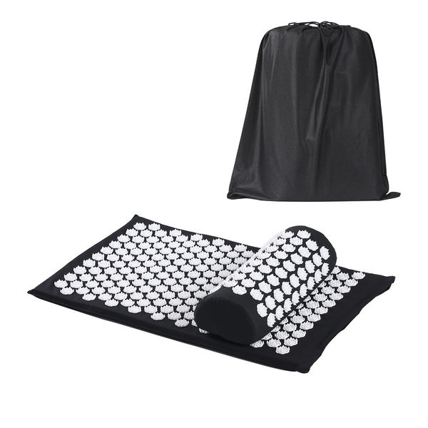 

acupressure mat and pillow set massage mat spike acupuncture pad acupressure cushion w12663